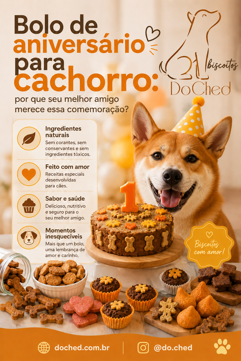 Post 1 Bolo de Aniversário para Cachorro no Rio de Janeiro Festa Pet - DO CHED